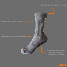 Load image into Gallery viewer, CUSTOMISED MITICO GRIP SOCK - GREY