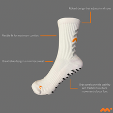 Load image into Gallery viewer, MITICO GRIP SOCK - CLASSIC WHITE