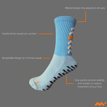 Load image into Gallery viewer, MITICO GRIP SOCK - SKY BLUE